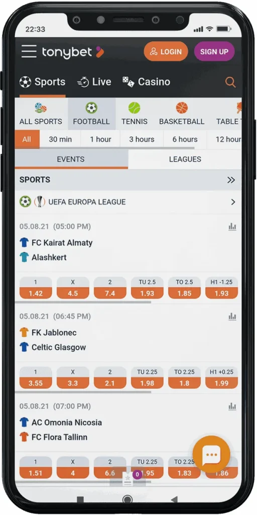 Tonybet App