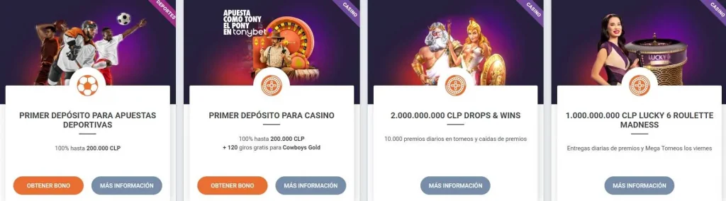 Tonybet Bonos y Promociones